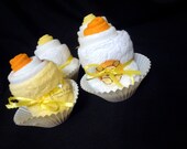 Diaper Cupcakes Gender Neutral - Diaper Cake, Baby Shower, decoration, centerpiece, Baby gift