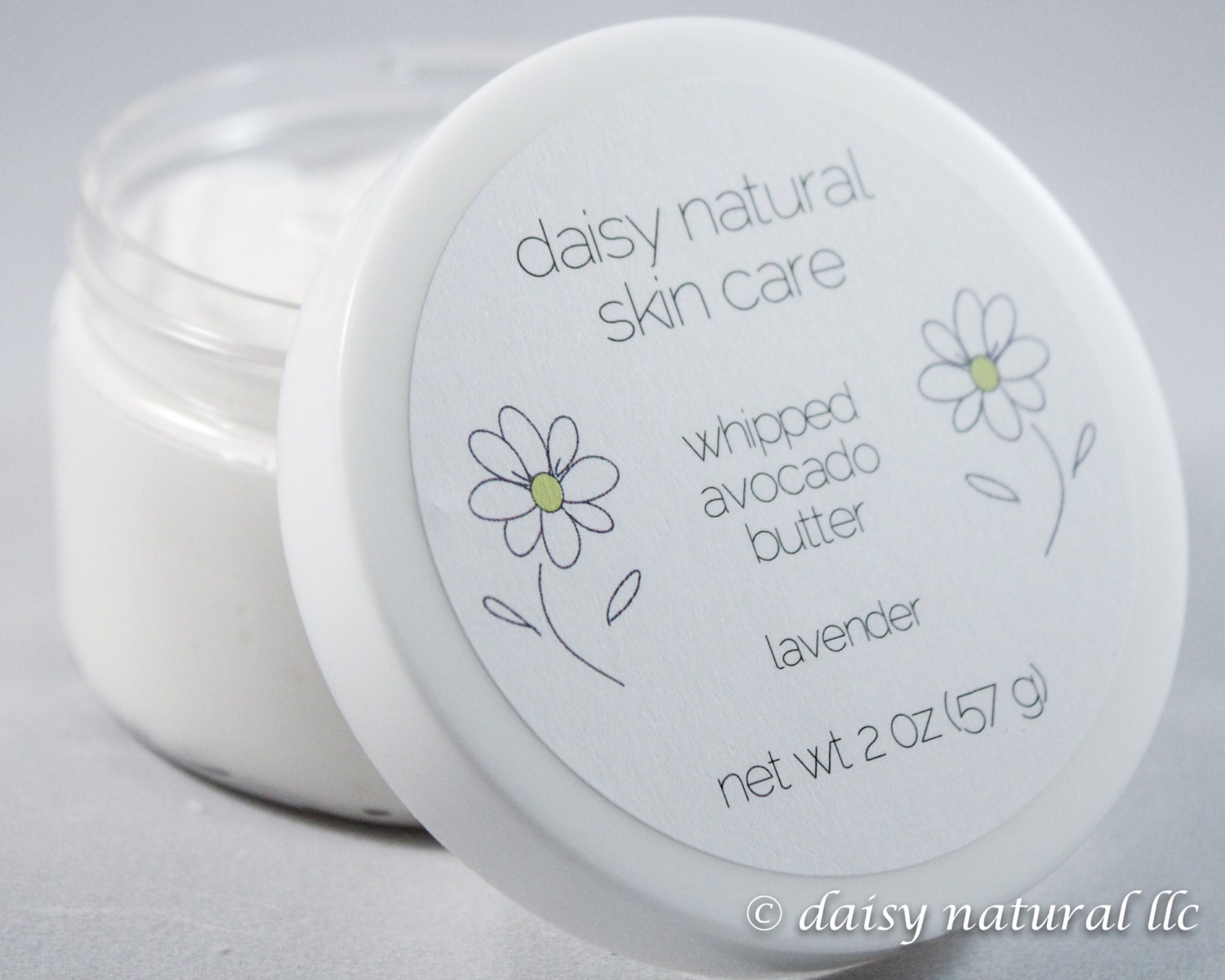 Whipped Body Butter, Lavender Essential Oil, 2 oz. - handmade, natural, vegan