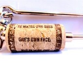 Wine Key Chain -  Purse Gadget - Cork Key Finder