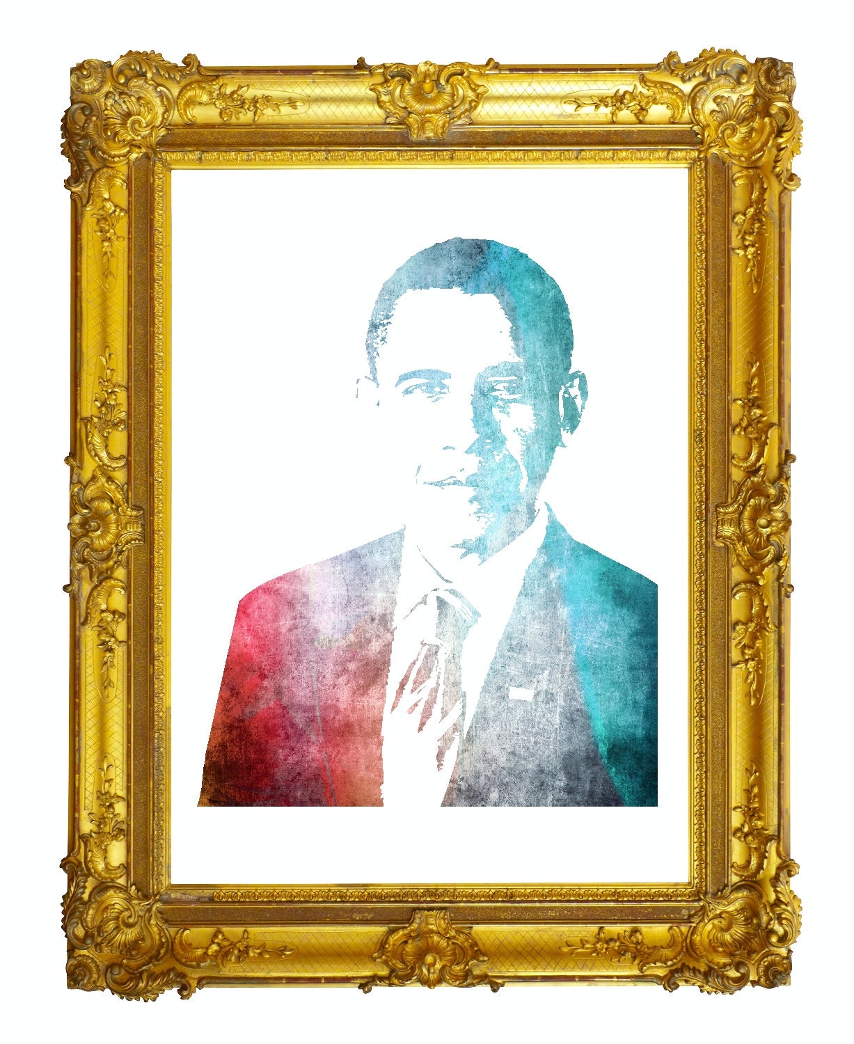 President Barack Obama Art Print 11x14 Priority shipping