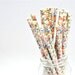 Paper Straw Floral - Flower x 25