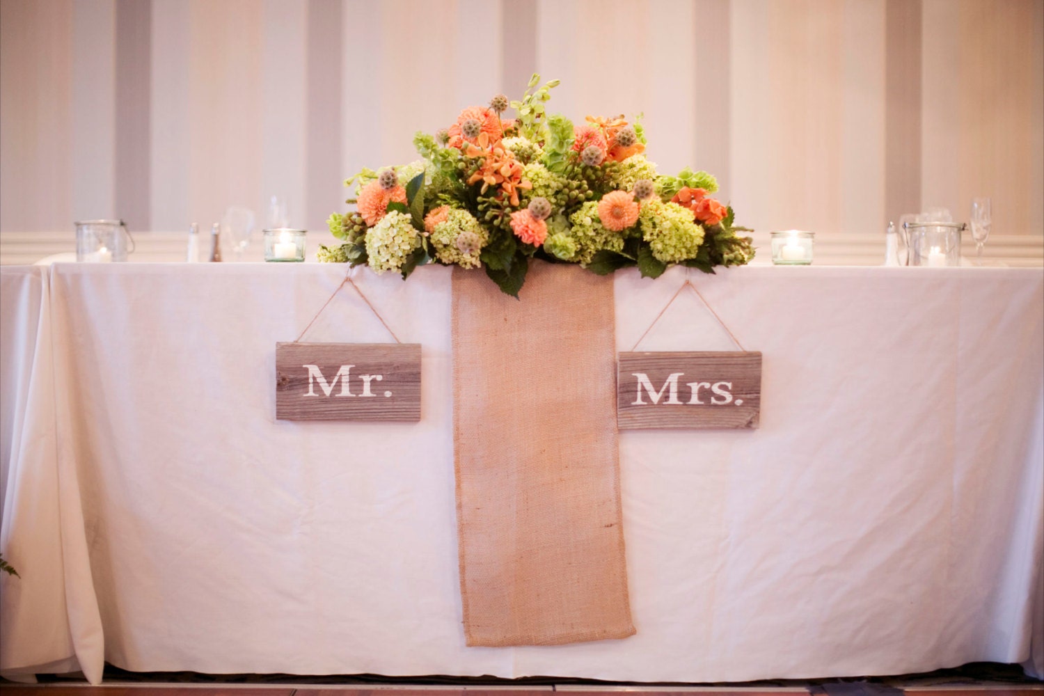 Mr. & Mrs. Rustic wedding signs  made from reclaimed wood