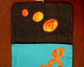 Tobacco Pouch Handmade Cotton Bag Tobbaco Lighter Case Rolling Accessorie Purple Jeans Psychedelic Hippie