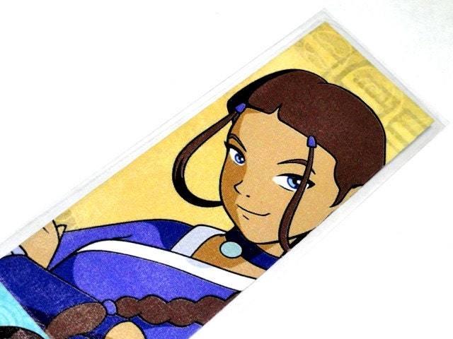 Katara Bookmark inspired by Avatar : The Last Airbender OOAK ( Aang Toph Zuko Sokka Azula ) Laminated ATLA father's day