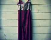 Deep Purple Gypsy Hippie Maxi Dress