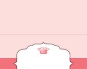 INSTANT DOWNLOAD: Editable Princess Birthday Party or Baby Shower Food Tent Cards - pink, royal - digital file, printable Il_170x135