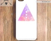 Triangle iPhone 4s Case - iPhone5 Case, iPhone 4 Case - Silicone iPhone Case, or Plastic Geometric iPhone Case,