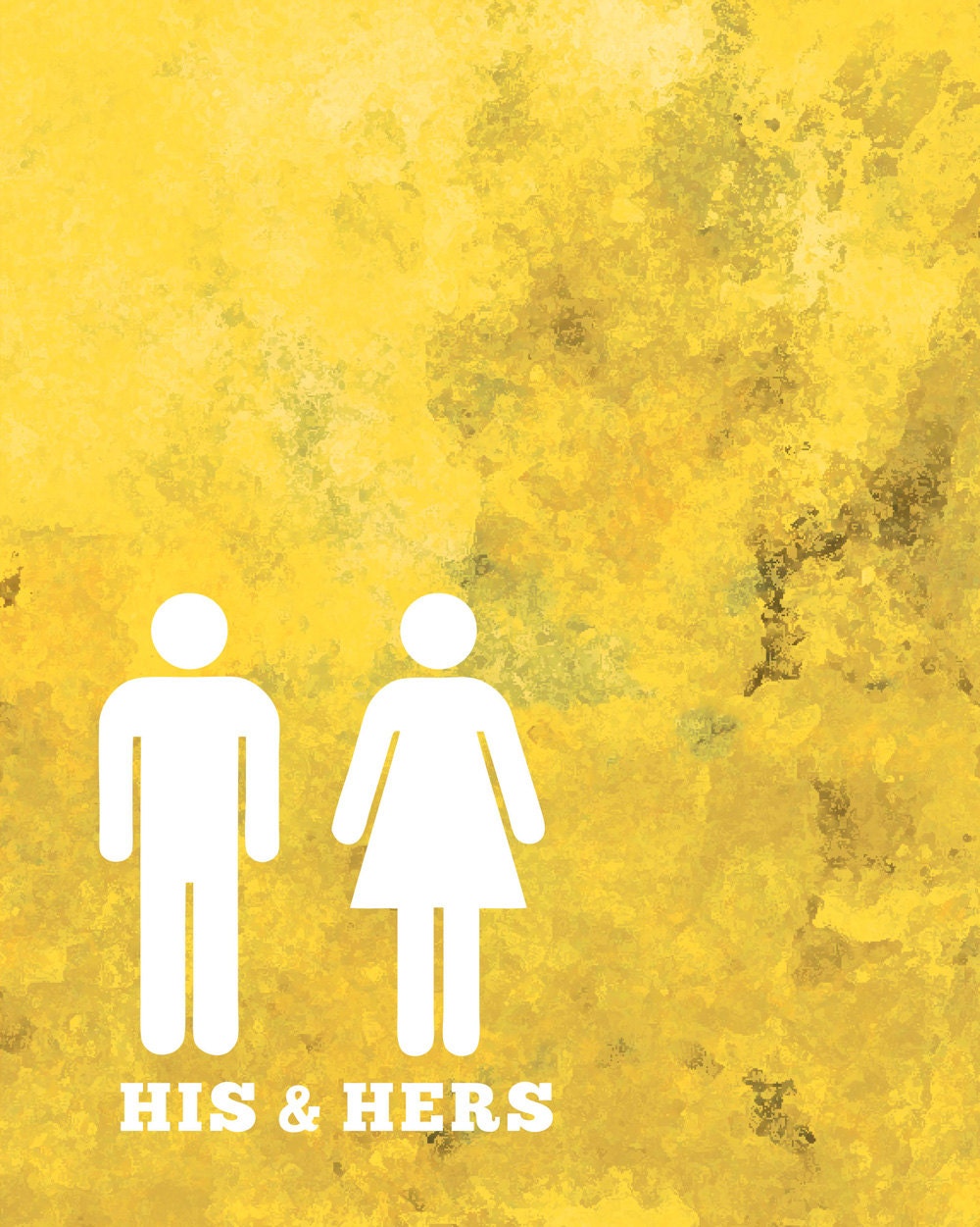 Bathroom Wall Art Bath Prints Yellow Bathroom by DaphneGraphics