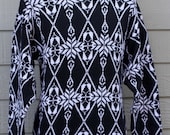 vintage VARSITY New Old Stock  blue snowflake crewneck bill cosby sweater Medium