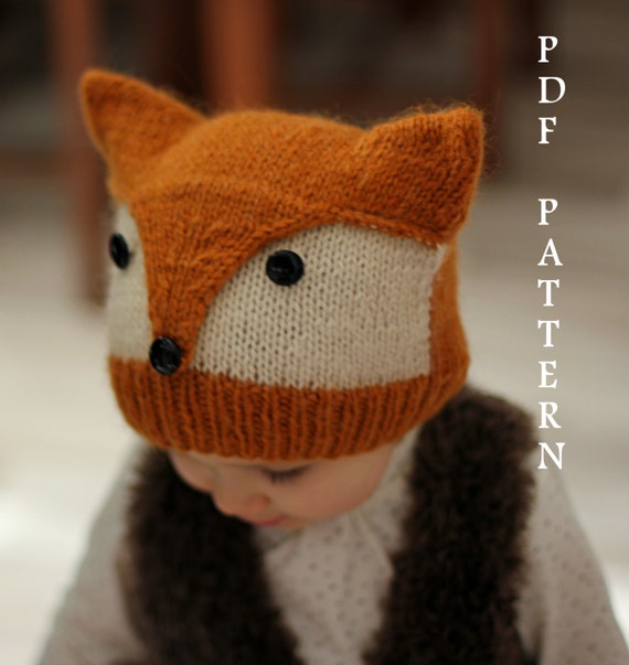 Knitting Pattern "Foxy & Wolfie" (Toddler, Child, Adult sizes), can be made to Order