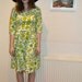 Citrus floral 1950s style vintage dress small/ size 8
