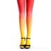 Ombre tights yellow - red