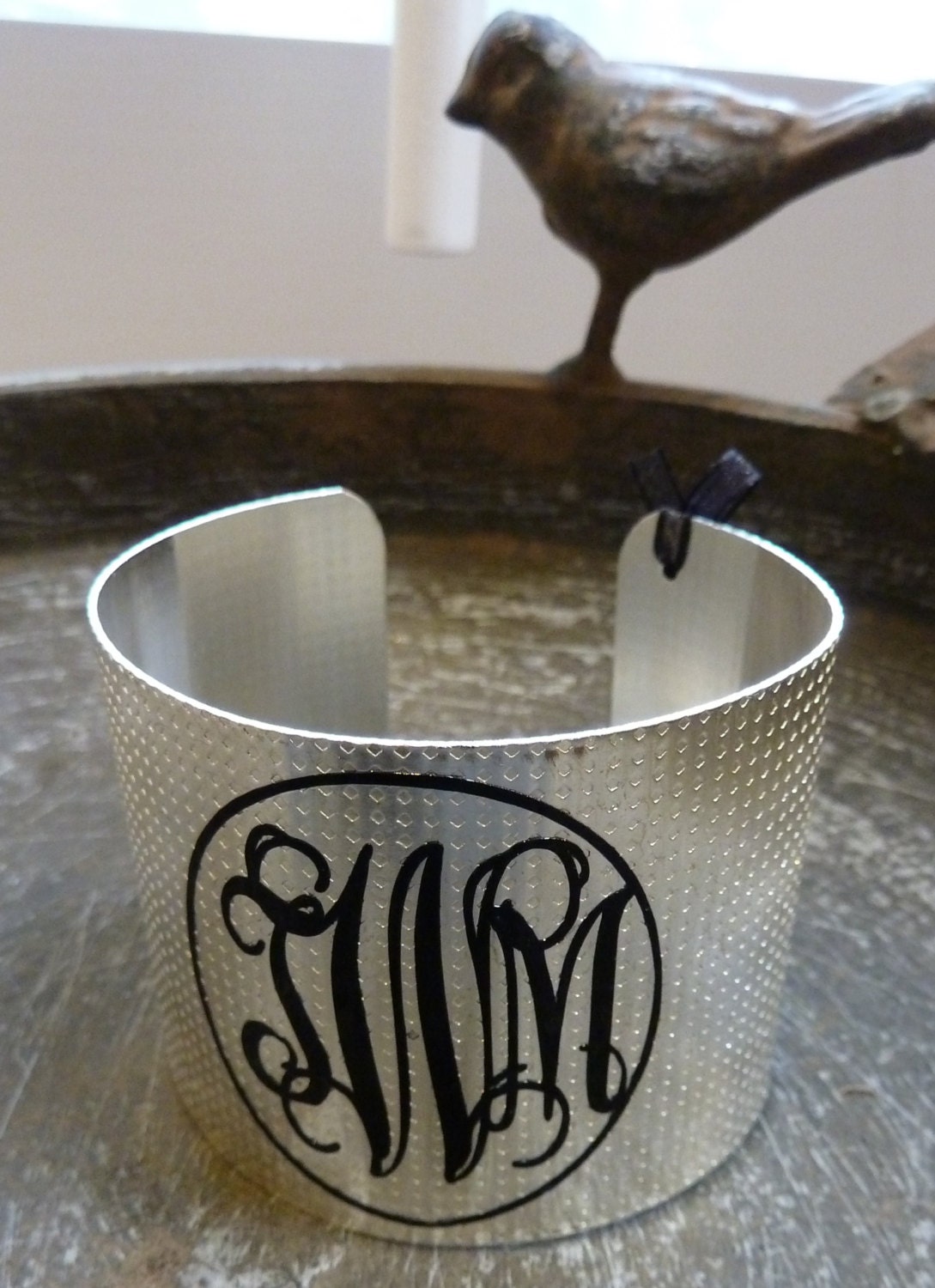 Monogrammed Cuff Bracelet
