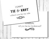 Will You Be My Bridesmaid - Personalized with bridesmaid's name, customize colors, 5x7 folded card