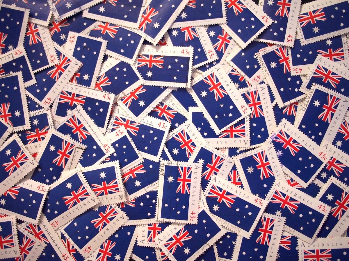 Australia Day National Flag Stamps x 10