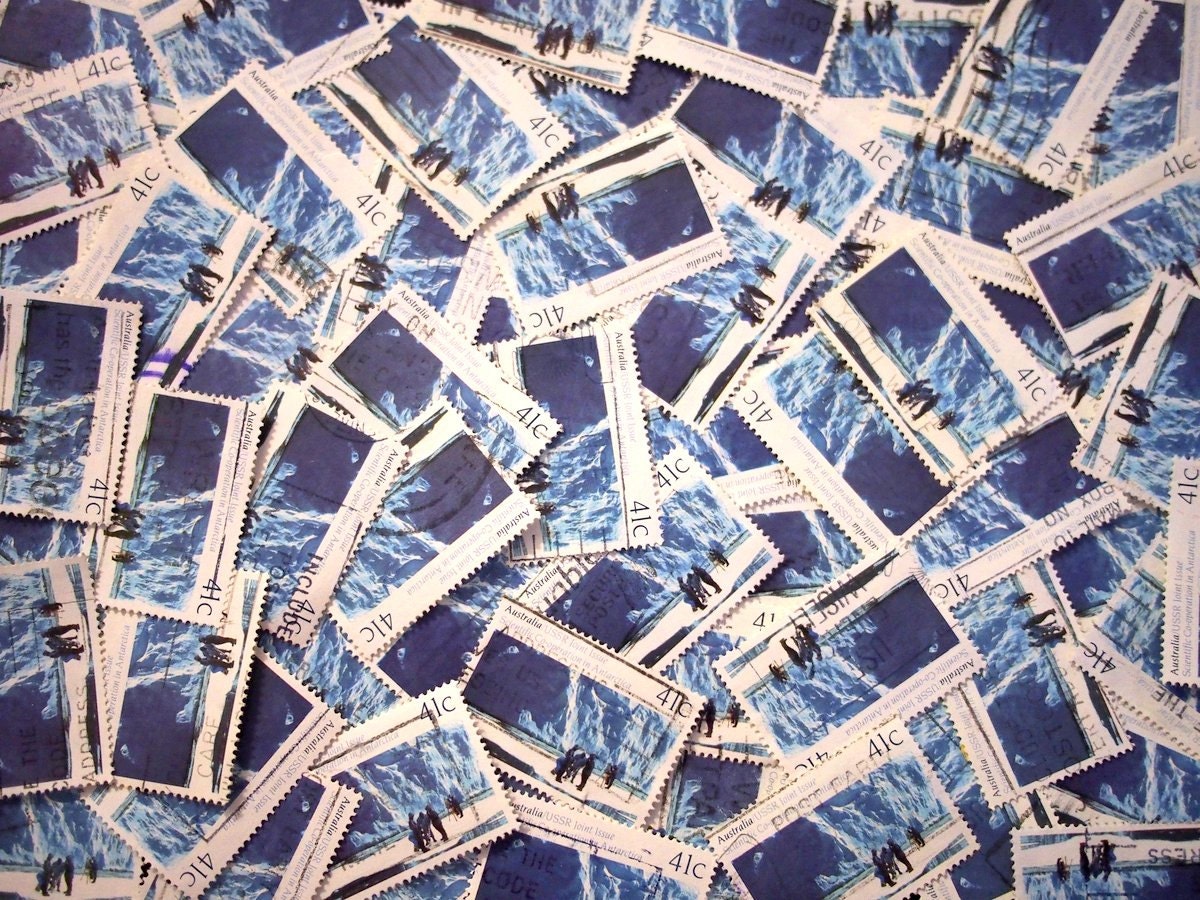 Australia & U.S.S.R Joint Scientific Antarctic Expedition Stamps x 10