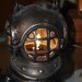 Vintage Bronze Diver's Helmet Light