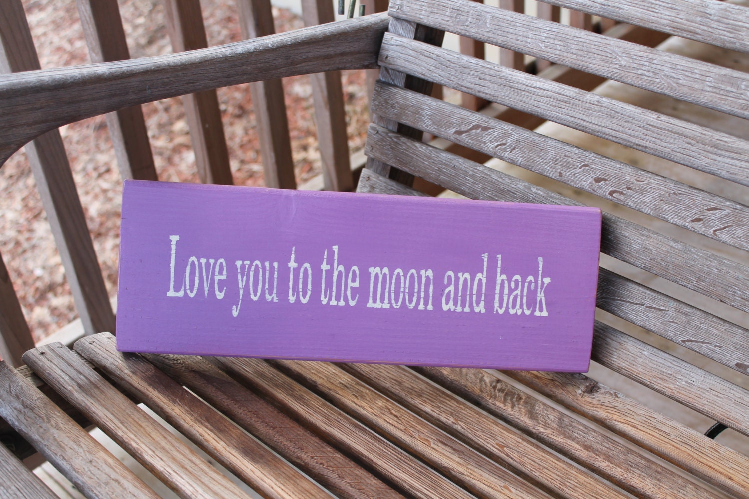 Wood Sign, Love You To The Moon and Back, Love Quote, Nursery Sign, Romantic Sign, Guess How Much I Love You,Family Sign, Painted