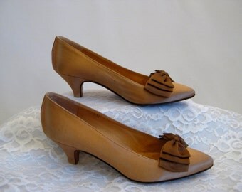 calvin klein tan heels