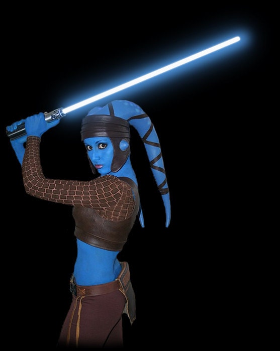 Replica Star Wars Aayla Secura Twi'lek costume parts