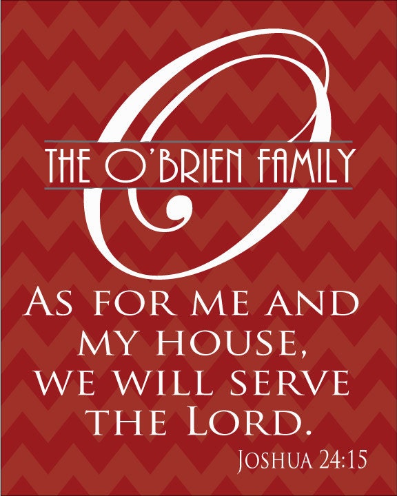 Personalized  Monogram // Family Name Sign // 8 x 10 Print