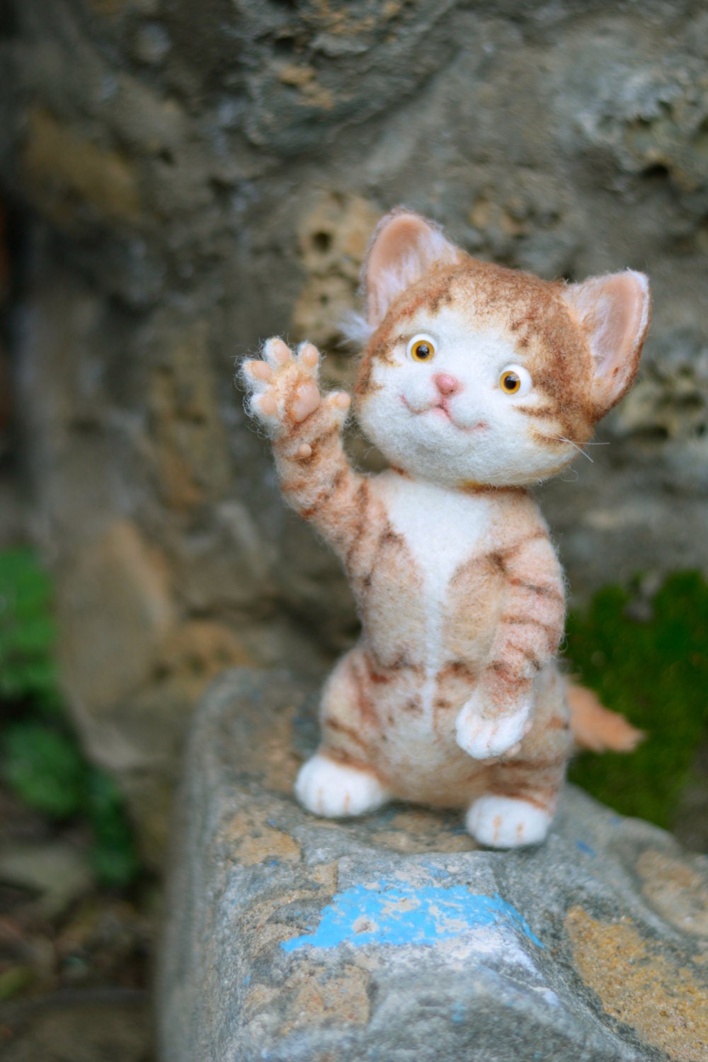 Needle felted cat Vinnie