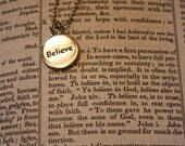 Reversible Believe Inspire Necklace