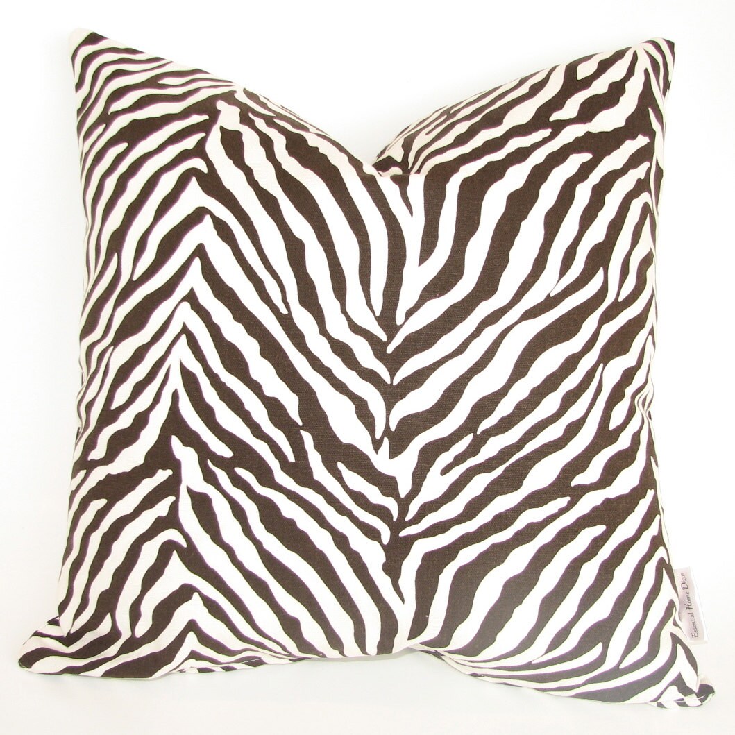 Decorative Throw Pillow Cover SET TWO Brown by EssentialHomeDecor
