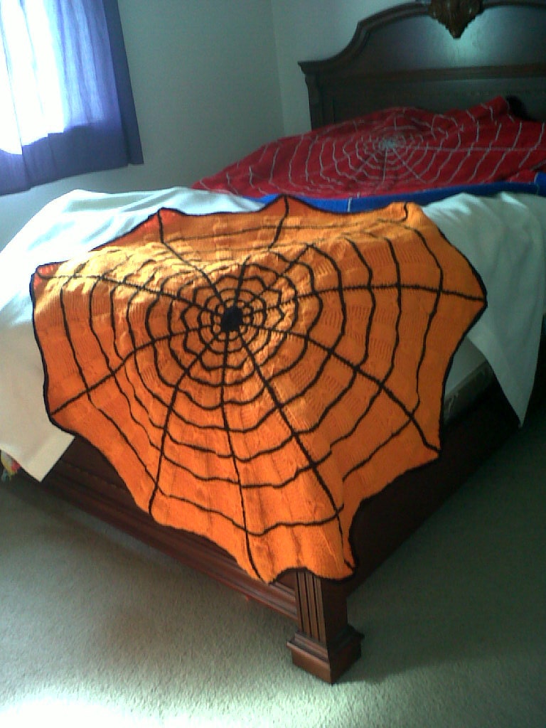 SpiderWeb Knit Baby Blanket Patten