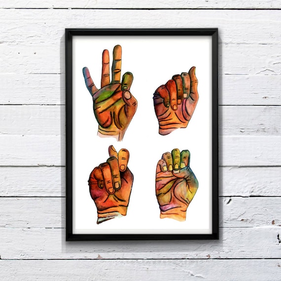 FATE - PRINT of an ORIGINAL Watercolor Painting on Paper - Poster - Illustration - Colorful