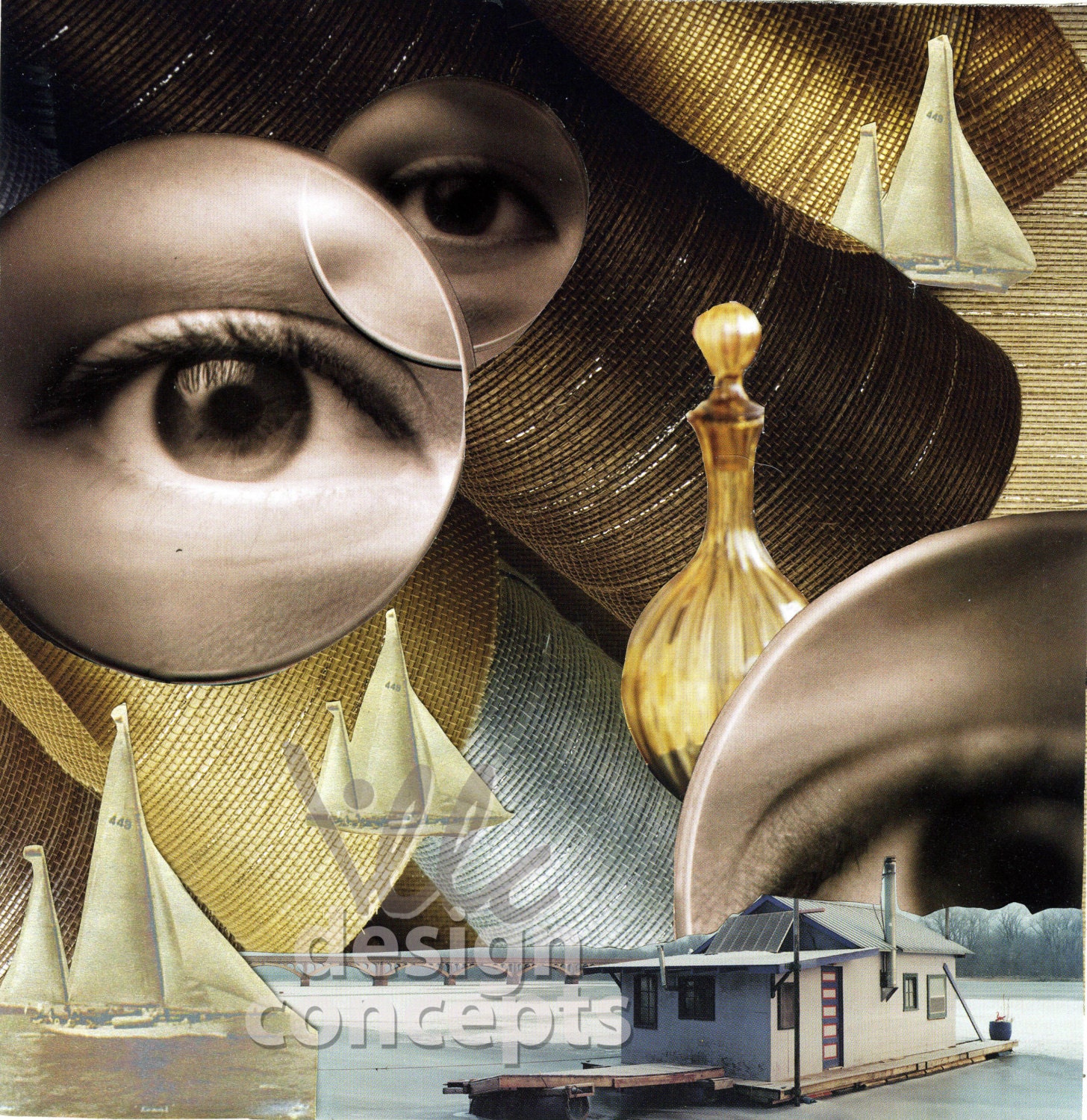 Surrealist Collage Print