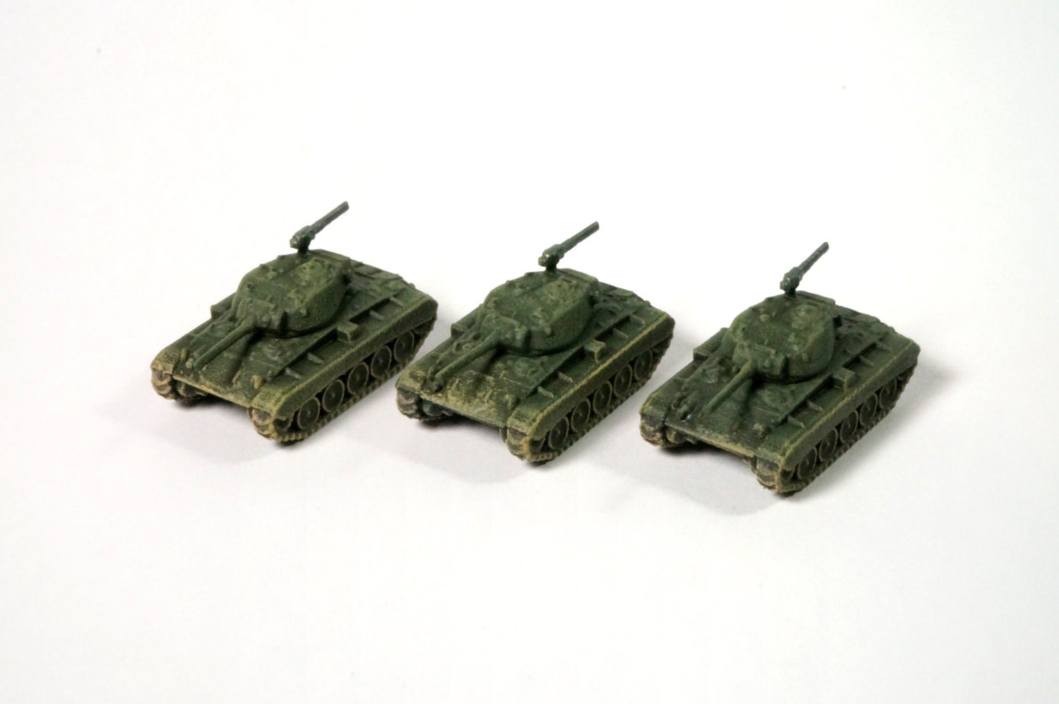 1 : 144 Scale 3D Printed Wargame Armour WWII US M24 Chaffee Light Tank Hand Painted