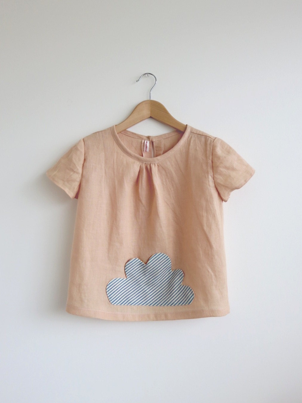 little cloud pocket linen top / blouse / tunic
