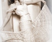 Ready to Ship -Romantic Lace Wedding Dress, Gown, Corset and Skirt, Rustic Country Weddings