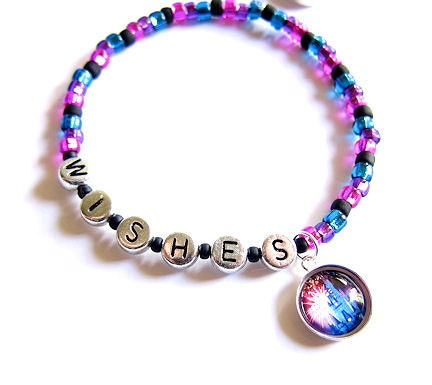 Walt Disney World Wishes Cinderella Castle Stretch Bracelet