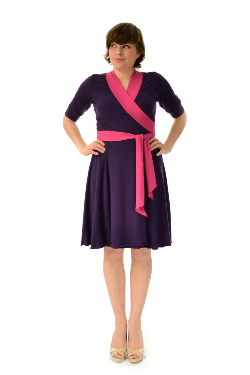 Kimono Wrap Dress in Bamboo - Made To Measure