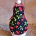 Cherry DISH SOAP APRON, Cherries Soap Apron, Red and Black Apron