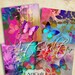 MAGIC TOUCH - Digital Collage Sheet 3.8x3.8 inch size Images for Coasters Printable download Greeting cards Magnets Gift tags
