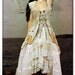mori girl DRESS upcycled wedding tattered bohemian beach dress CUSTOM