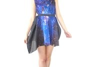 Magellanic Cloud Light Cotton Galaxy Dress
