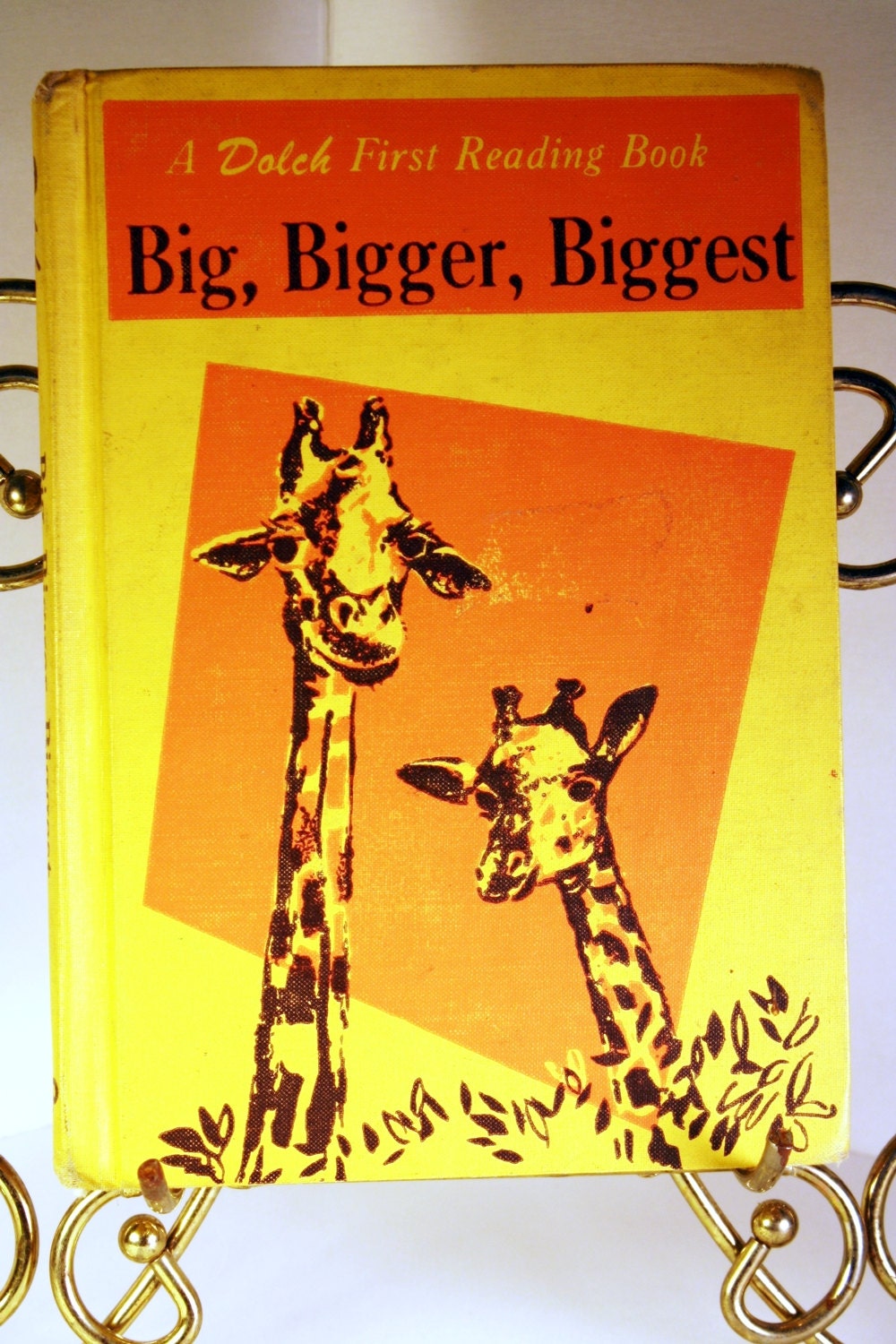 Vintage Childrens Reader, Big Bigger Biggest, Dolch Reading Method