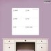 WEEKLY Dry erase CALENDAR Erasable wall decals by Decals Murals (MOD 27x27)