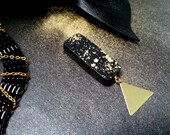 The medals - brooch black and gold