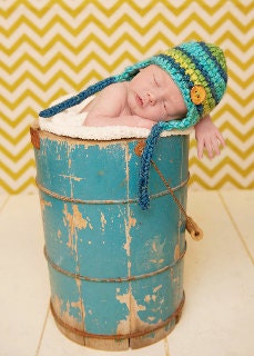 Easy-Peasy Baby Ear Flap Hat Crochet Pattern (266)