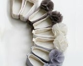 Satin Flower Girl Shoes - Neutral Colors - Easter Shoes - Couture Ballet Slipper - Satin and Tulle - 13 colors - Baby Souls Baby Shoes
