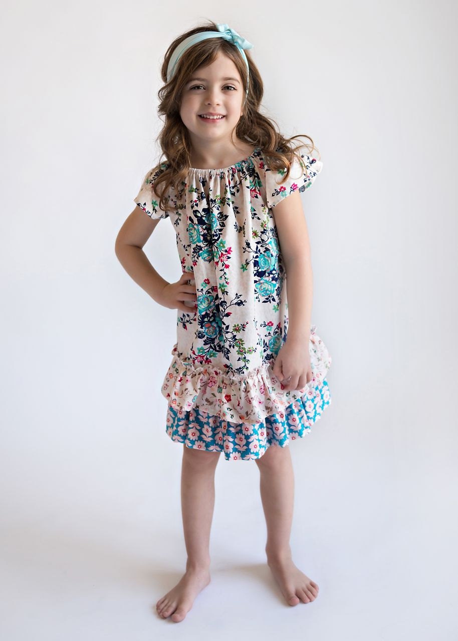 Spring - Addy Ruffle Dress. Meadow Floresta Joie. Girls.