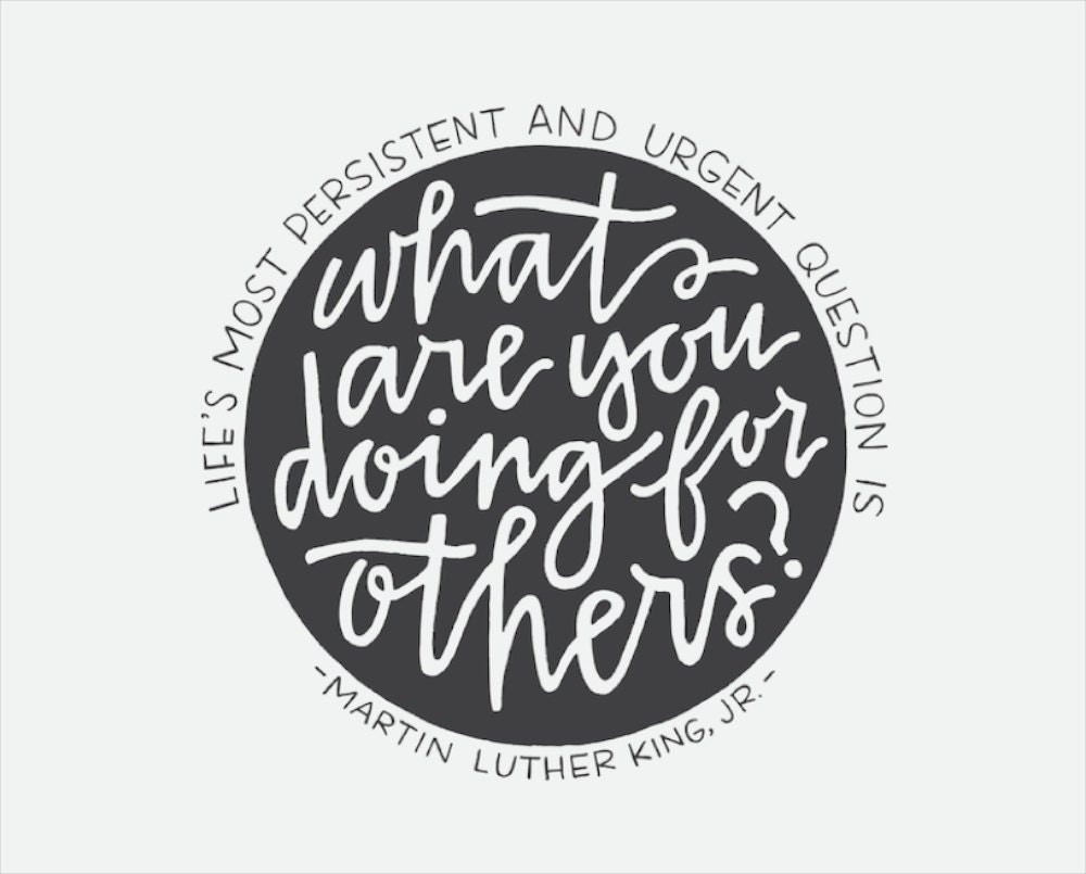 WEEK 3 // 52 Weeks of Hand-Lettering, Hand-Lettered Quote, Martin Luther King Jr, Inspirational Poster, Limited Edition Giclee Print, 8x10