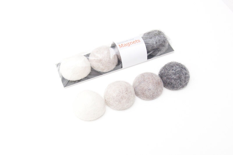 Felt Magnets, Architect's Designer's Choice, White to Dark Gray