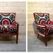 Vintage Suzani-upholstered comfy club chair