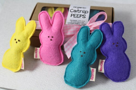 Easter Cat Toy Catnip Peeps